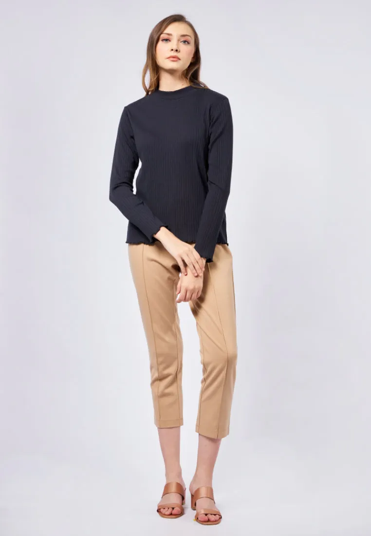 Long Sleeve Rib Tops