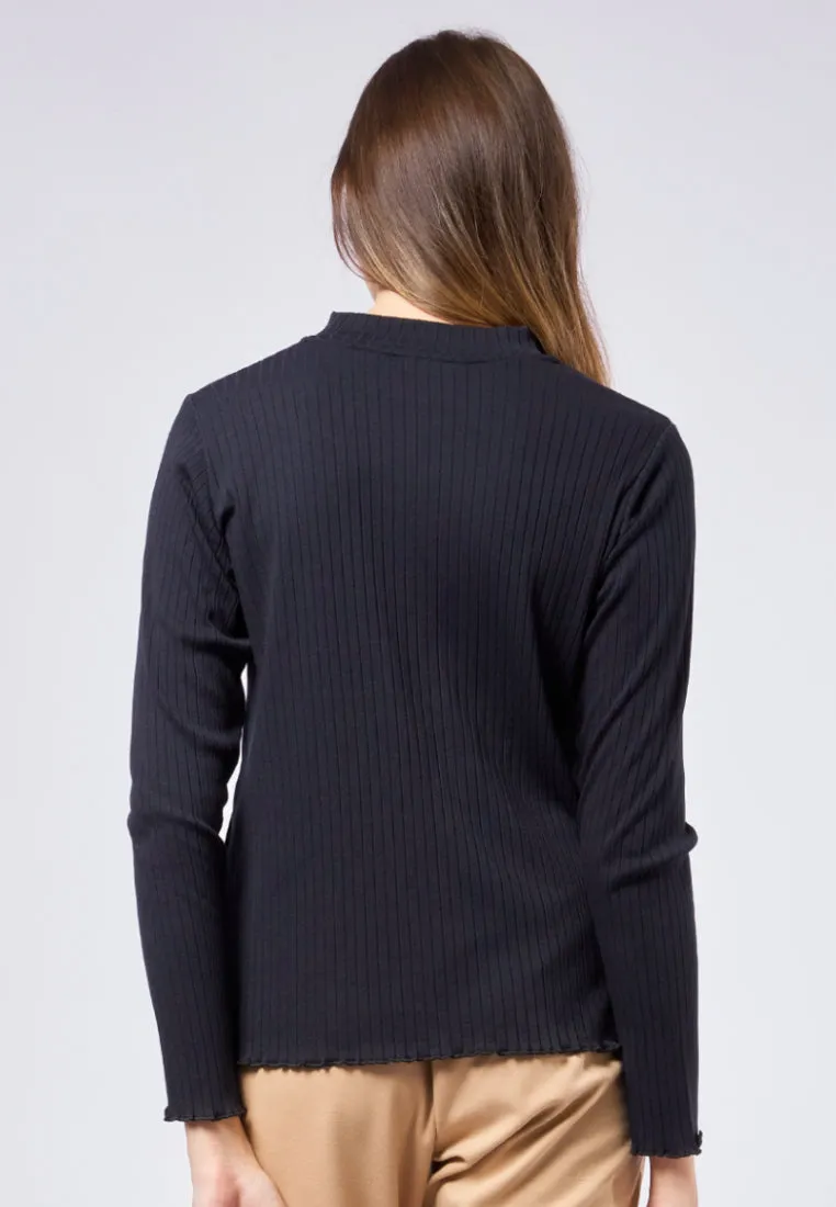 Long Sleeve Rib Tops