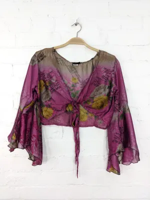 Long Sleeve Tie Top