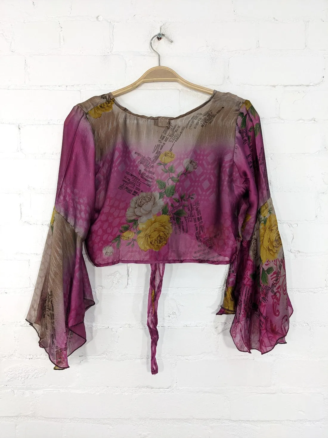 Long Sleeve Tie Top