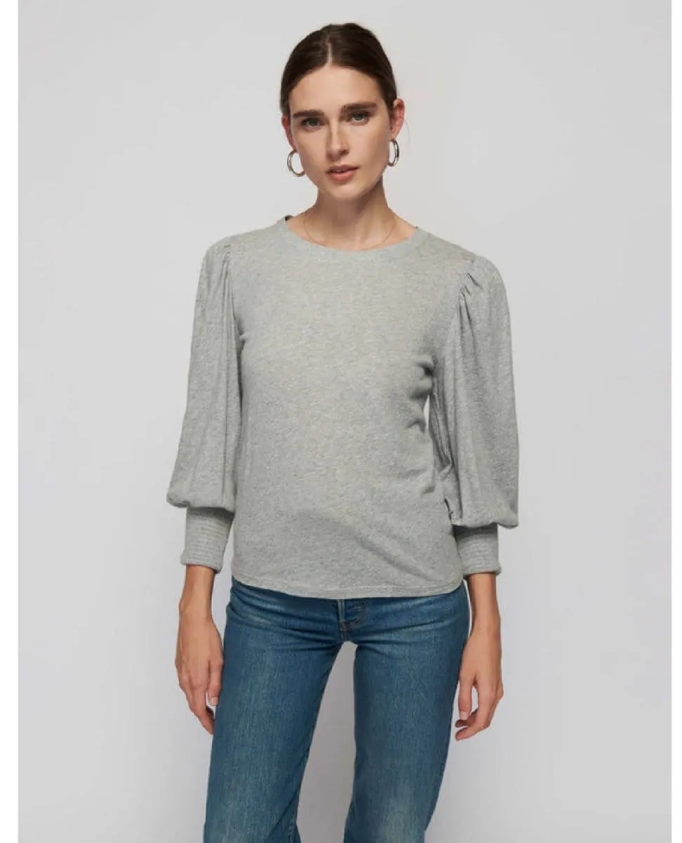 Loren 3/4 Sleeve Heather Grey