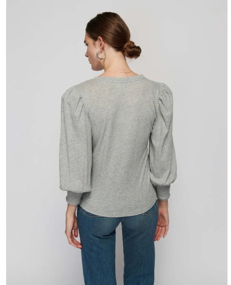 Loren 3/4 Sleeve Heather Grey