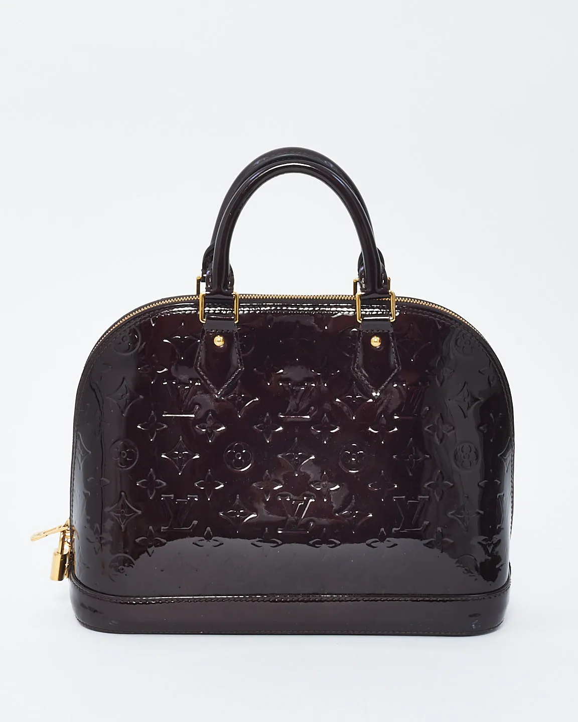 Louis Vuitton Amarante Monogram Vernis Leather Alma PM Bag