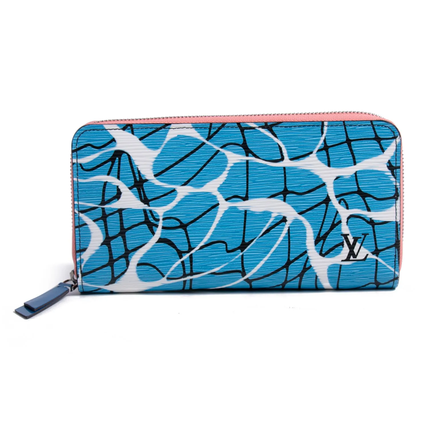 Louis Vuitton Aqua Print Epi Zippy Wallet