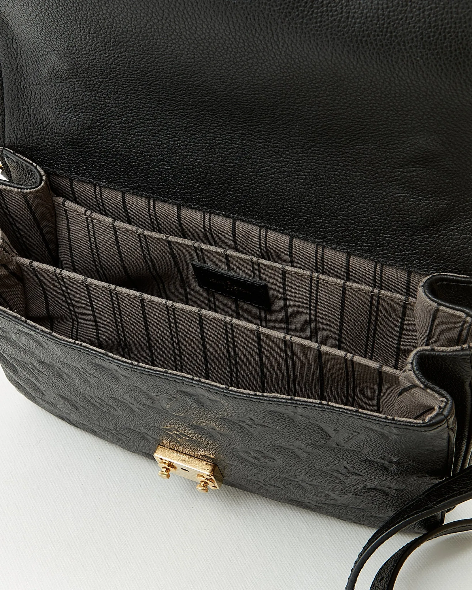 Louis Vuitton Black Empreinte Monogram Pochette Metis Bag