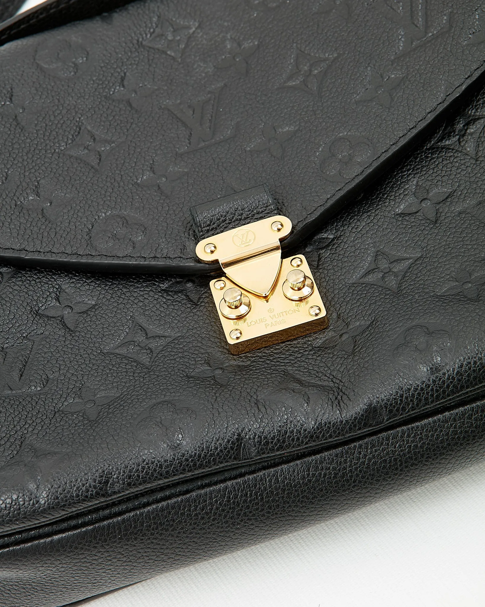 Louis Vuitton Black Empreinte Monogram Pochette Metis Bag