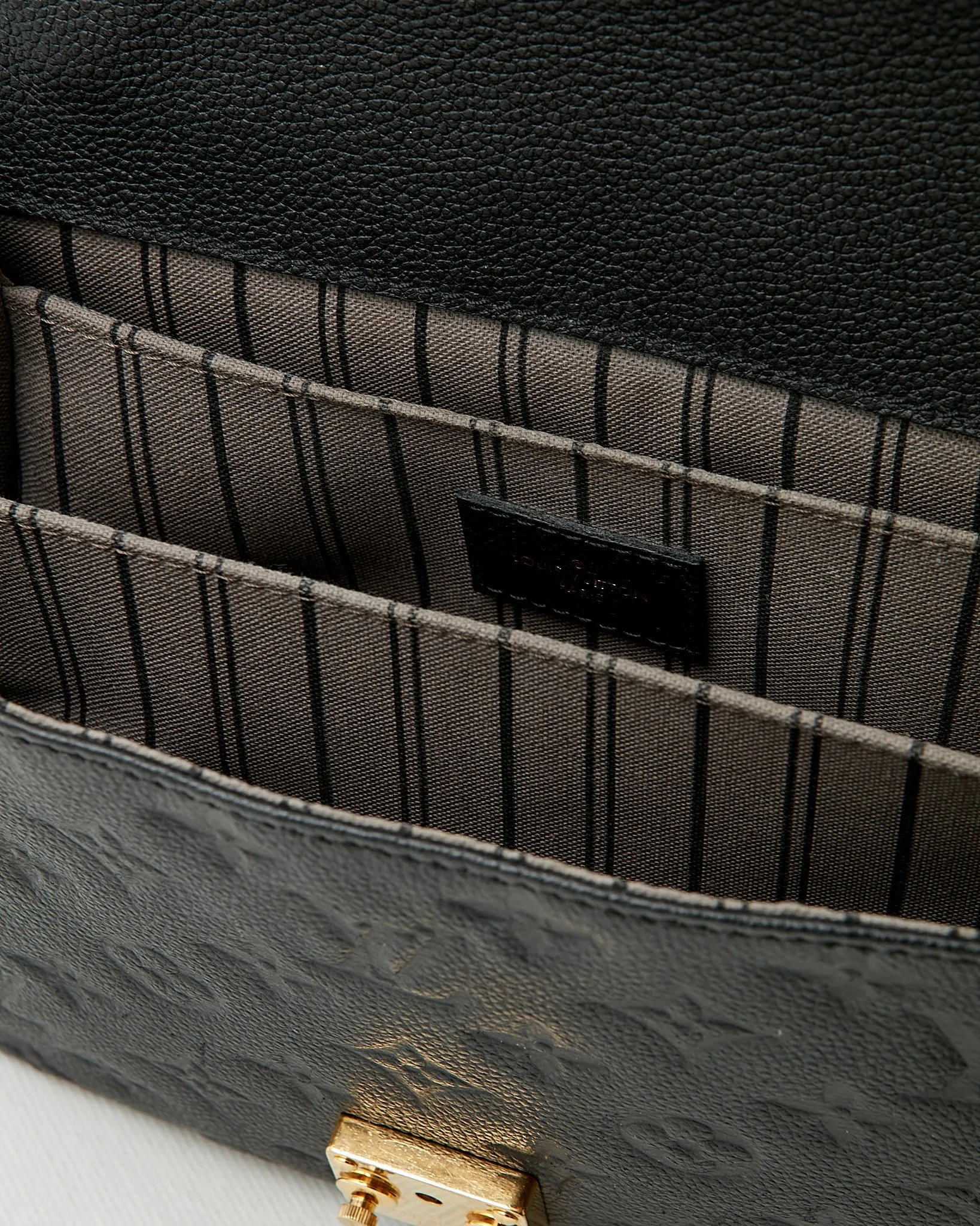 Louis Vuitton Black Empreinte Monogram Pochette Metis Bag