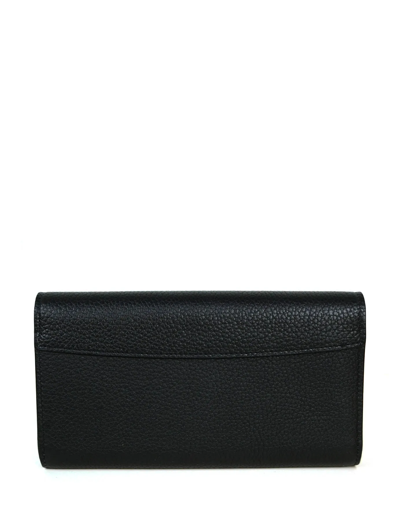 Louis Vuitton Black Leather Capucines Studded Wallet