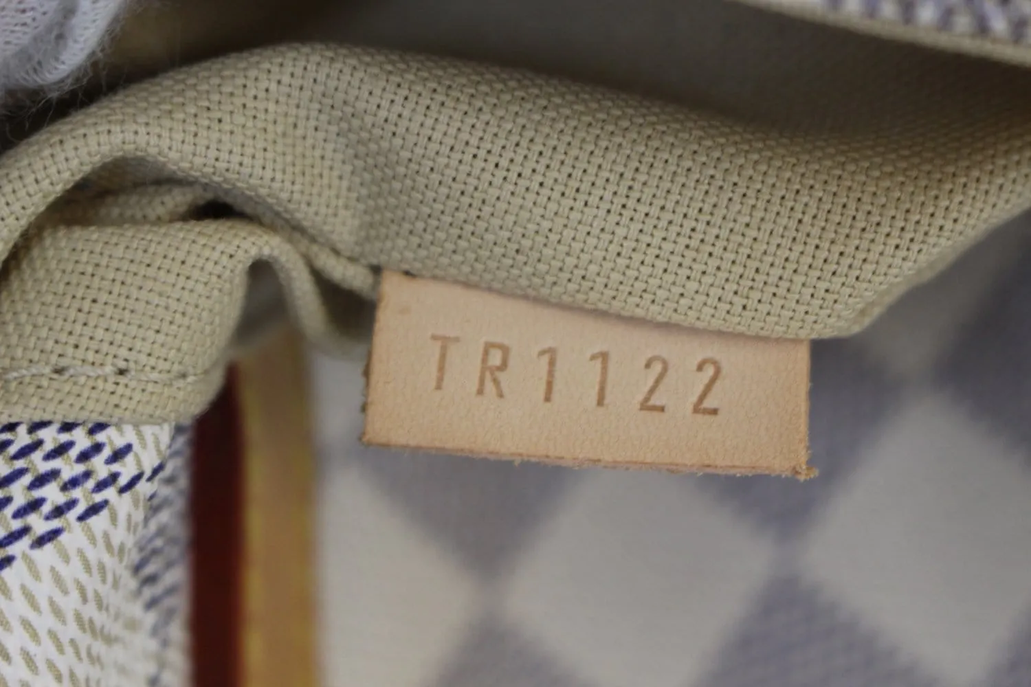 LOUIS VUITTON Damier Azur Figheri PM Shoulder Bag