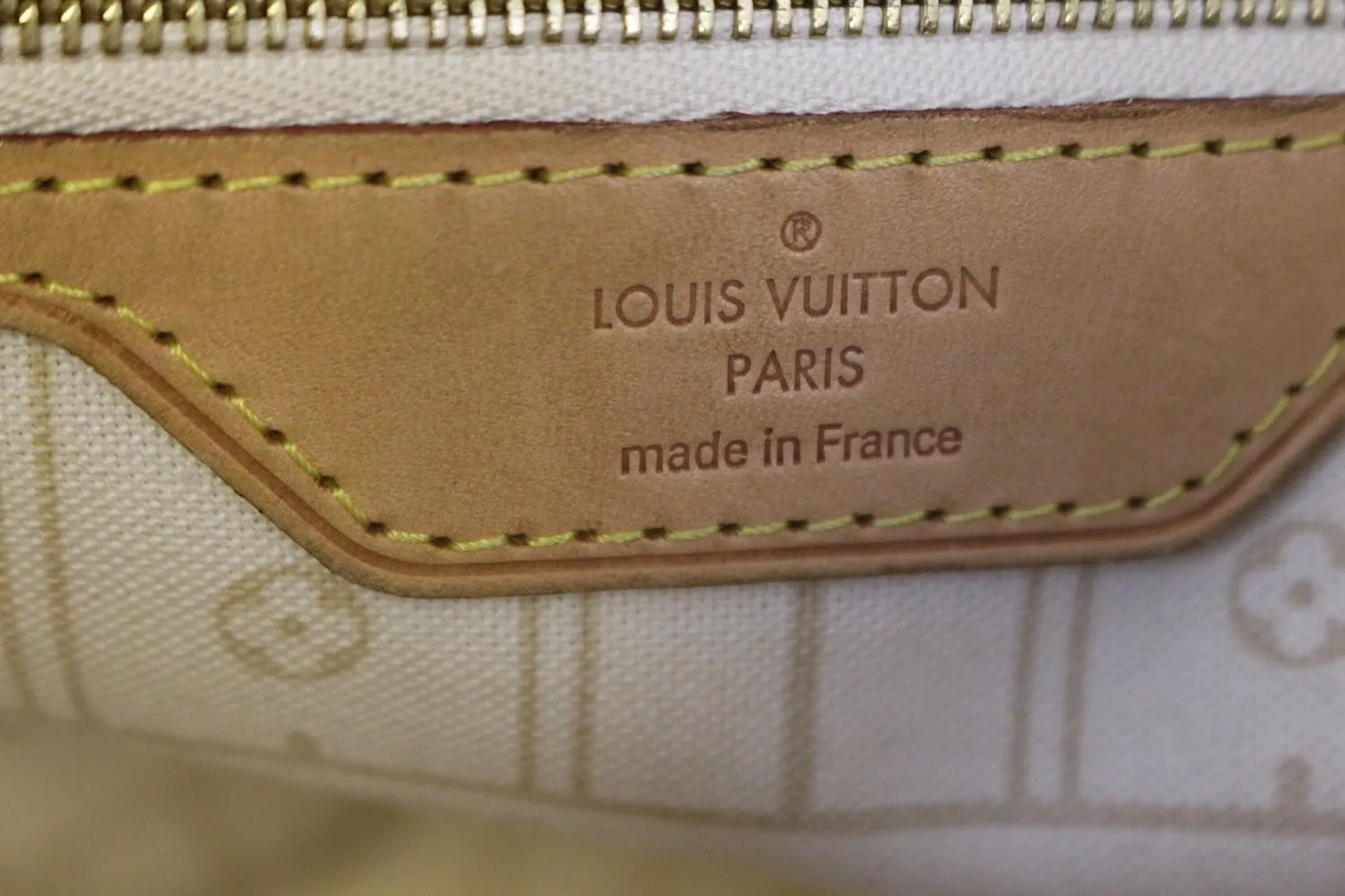 LOUIS VUITTON Damier Azur Neverfull MM Tote Bag