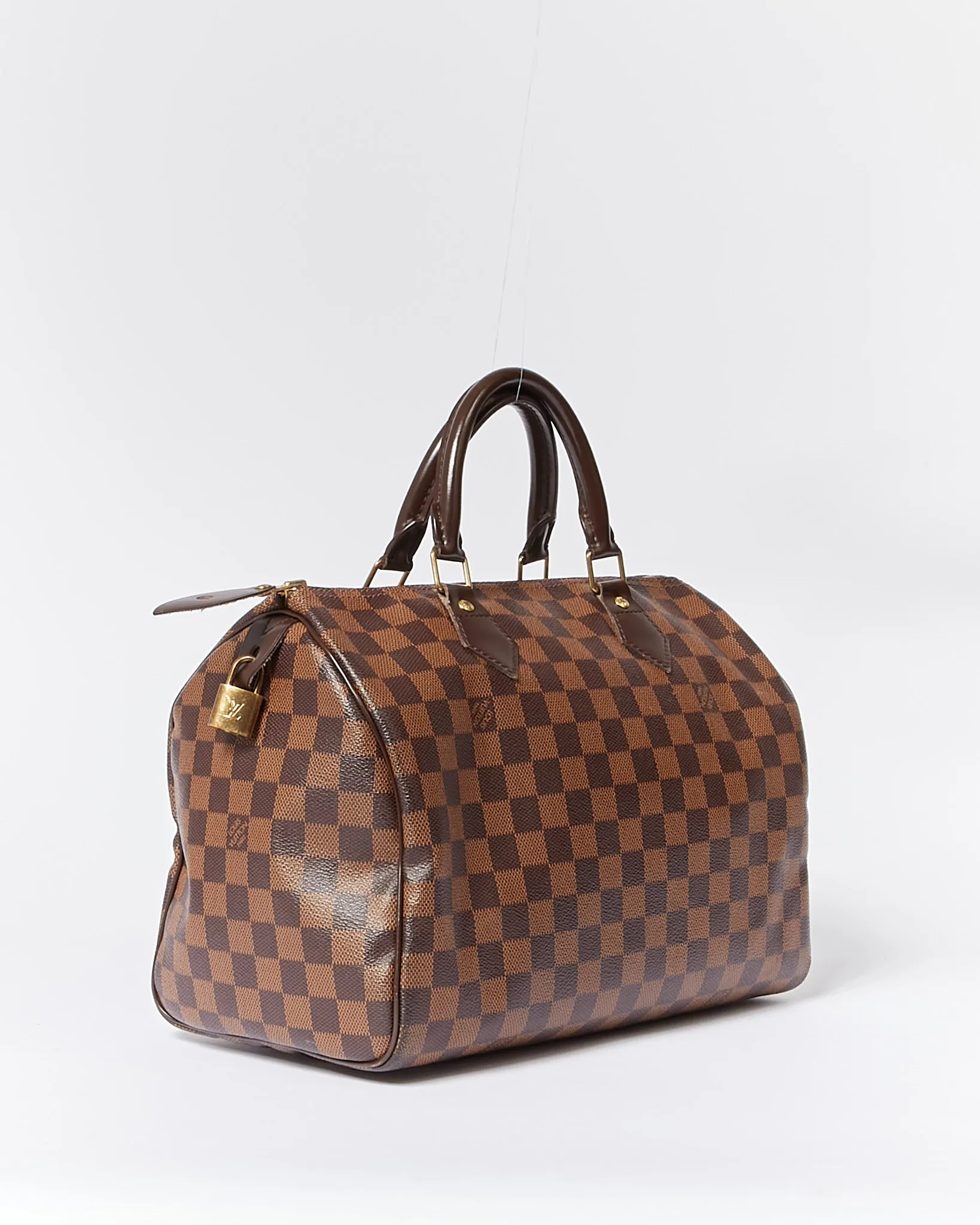 Louis Vuitton Damier Ebene Canvas Speedy 30 Bag
