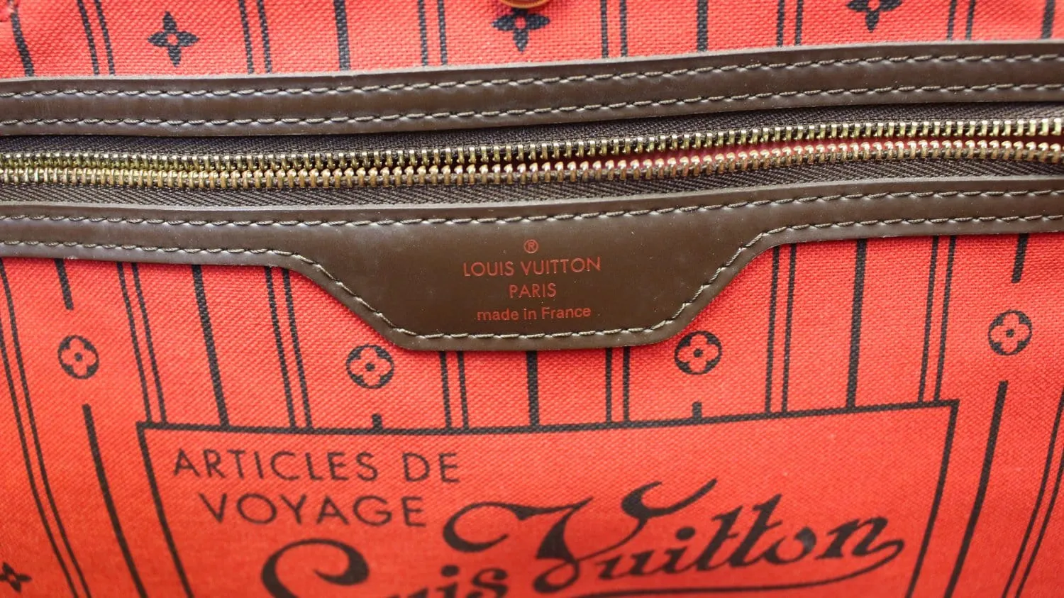 LOUIS VUITTON Damier Ebene Neverfull GM Tote Bag