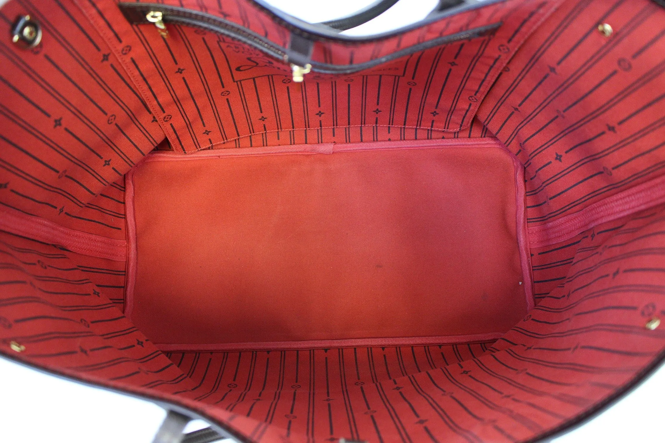 LOUIS VUITTON Damier Ebene Neverfull GM Tote Bag