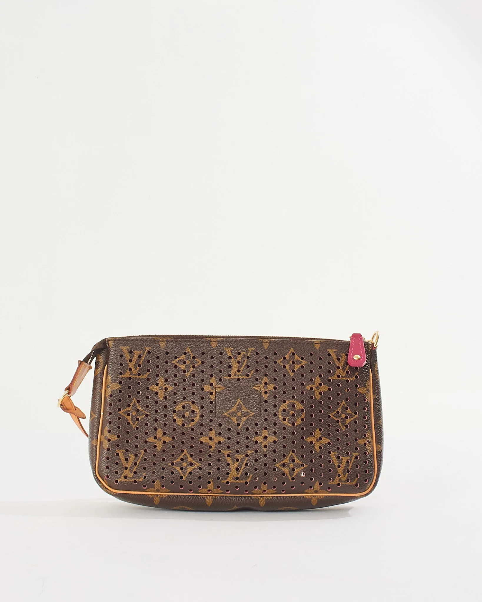 Louis Vuitton Fuchsia Monogram Perforated Pochette Accessories Bag