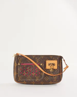 Louis Vuitton Fuchsia Monogram Perforated Pochette Accessories Bag
