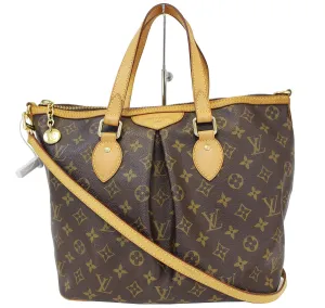 LOUIS VUITTON Monogram Palermo PM Tote Shoulder Bag