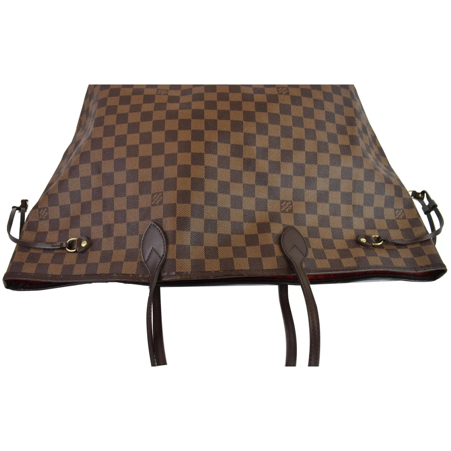LOUIS VUITTON Neverfull GM Damier Ebene Shoulder Bag Brown