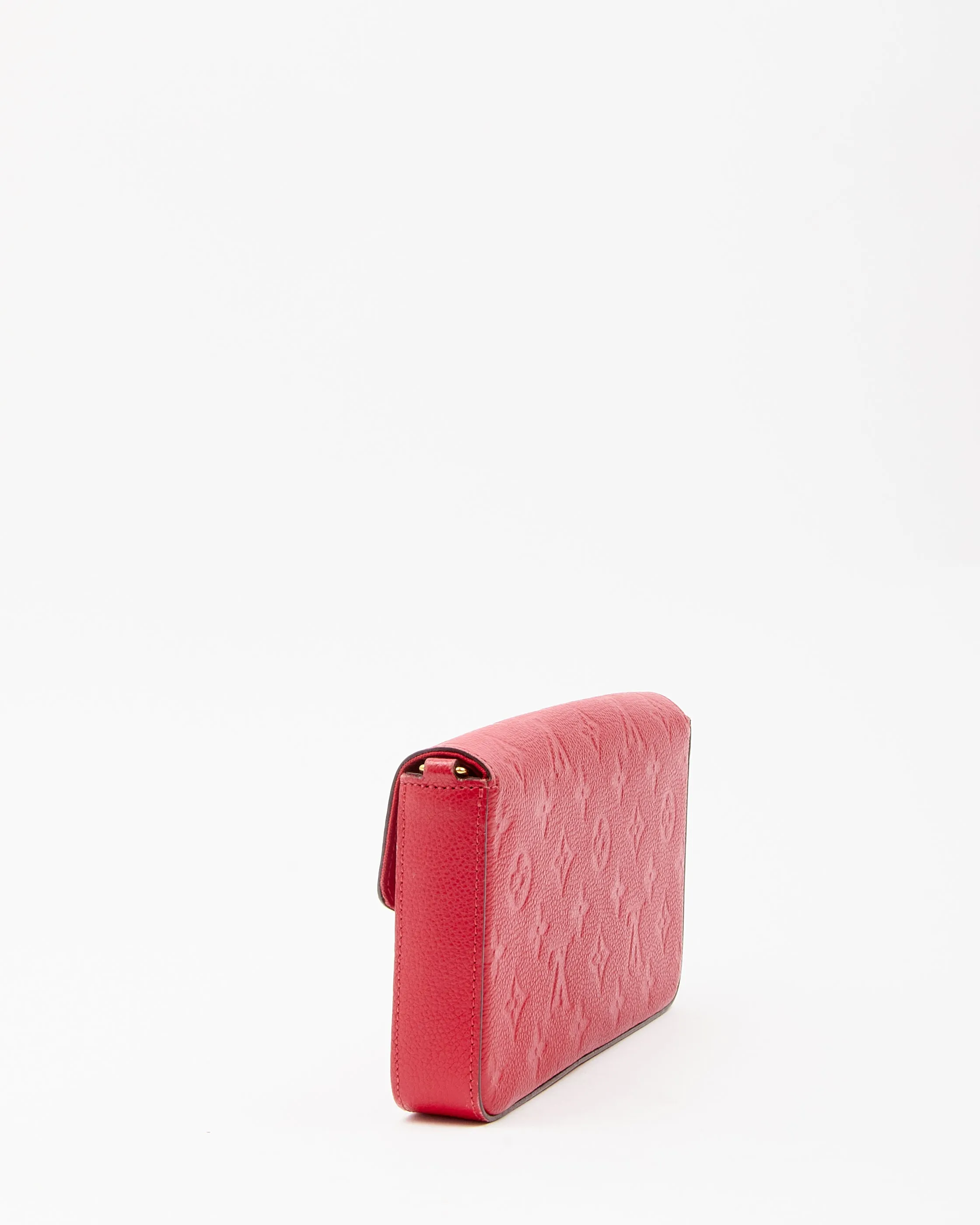 Louis Vuitton Red Monogram Empreinte Felicie Chain Shoulder Bag