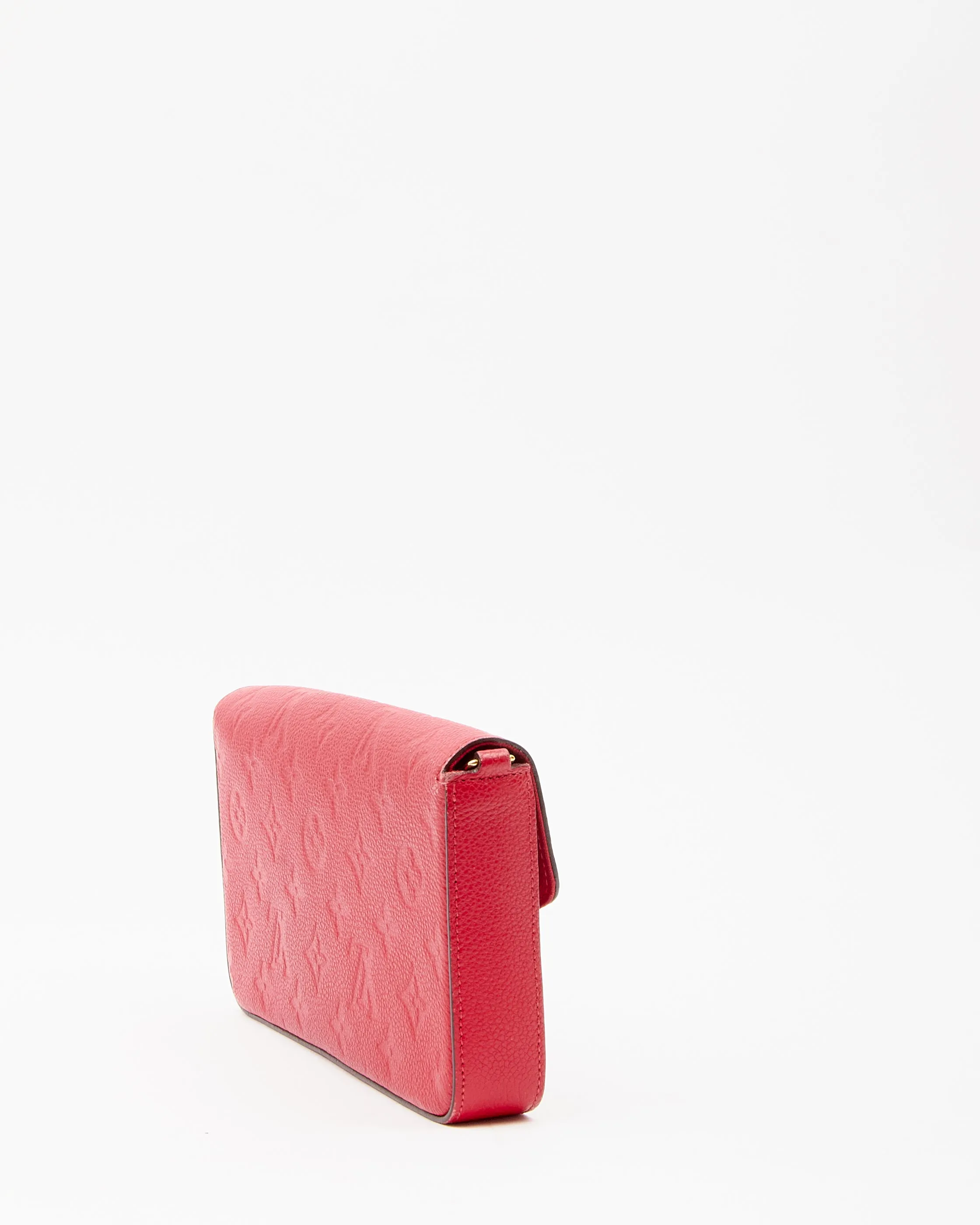 Louis Vuitton Red Monogram Empreinte Felicie Chain Shoulder Bag