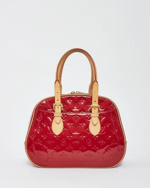 Louis Vuitton Red Pomme D'Amour Vernis Summit Drive Top Handle Bag
