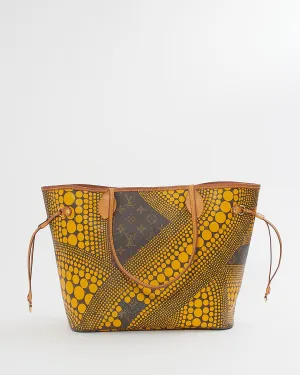 Louis Vuitton x Yayoi Kusama Yellow Monogram Waves Neverfull MM Tote