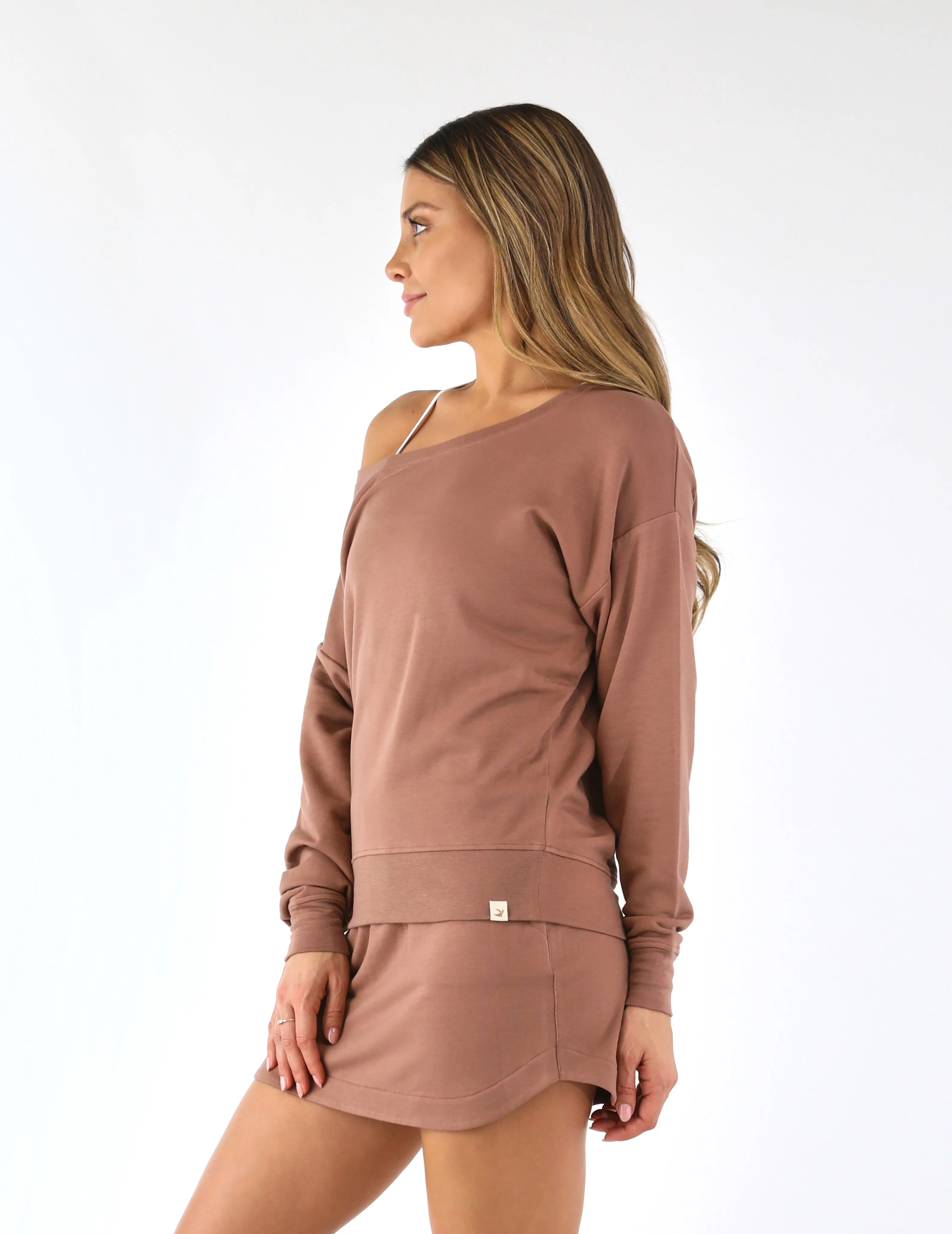 Lounge Off Shoulder: Mocha