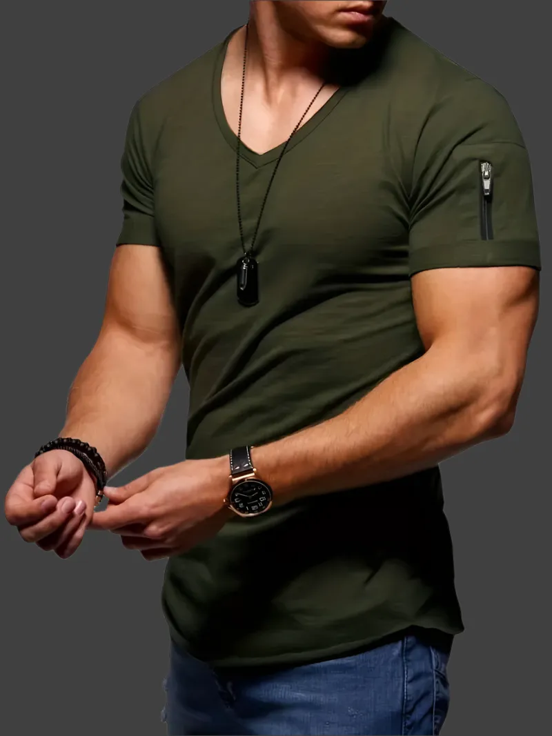 Luca – Relaxed Fit Men’s Casual V-Neck Shirt