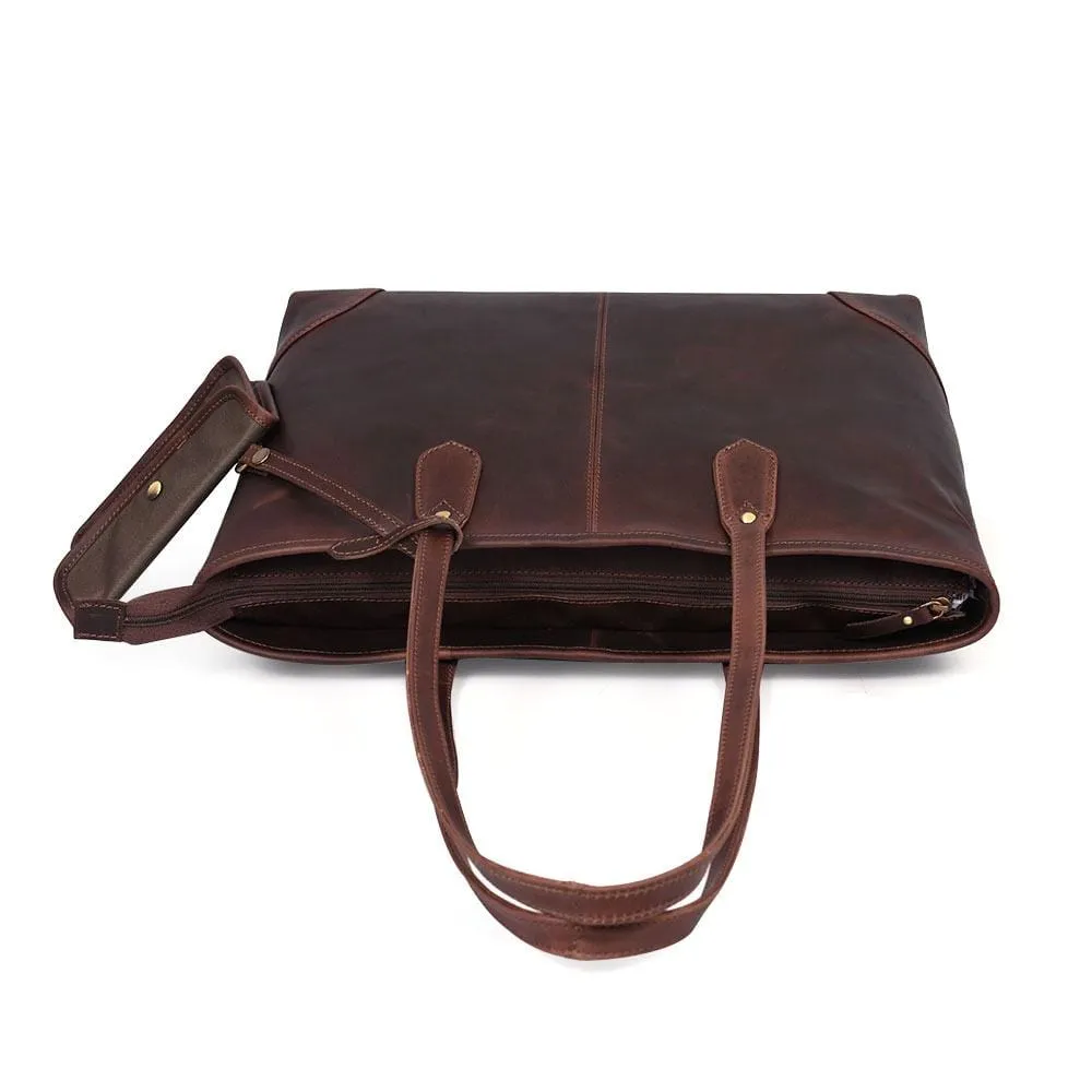 Lucy Leather Zip Tote with Wallet