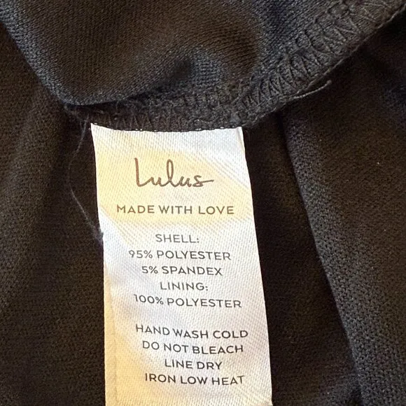 Lulus Captivating Silhouette Black Velvet Off-the-Shoulder Dress Size Medium
