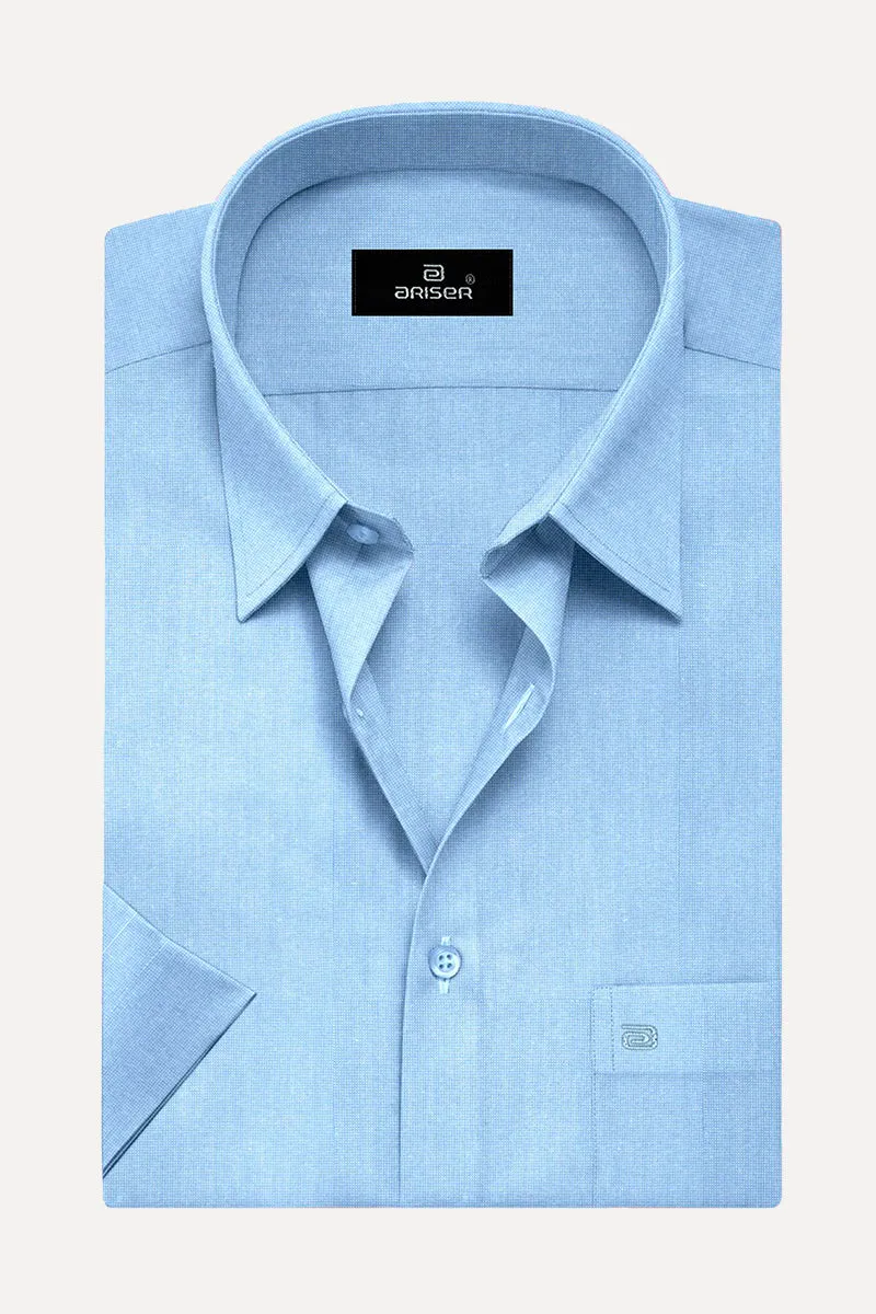 Luxor - Carolina Blue Formal Shirts for Men | Ariser