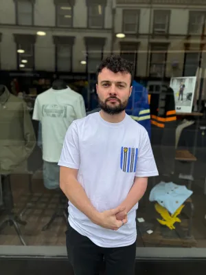 Lyle & Scott Stripe Pocket T-shirt White