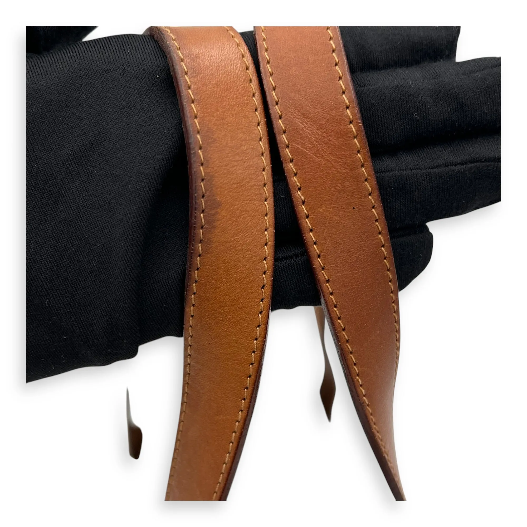 Macadam Tote Bag Brown in Coated Canvas, Gold hardware