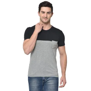 Mack Jonney Round Neck Grey T-shirt For Men's