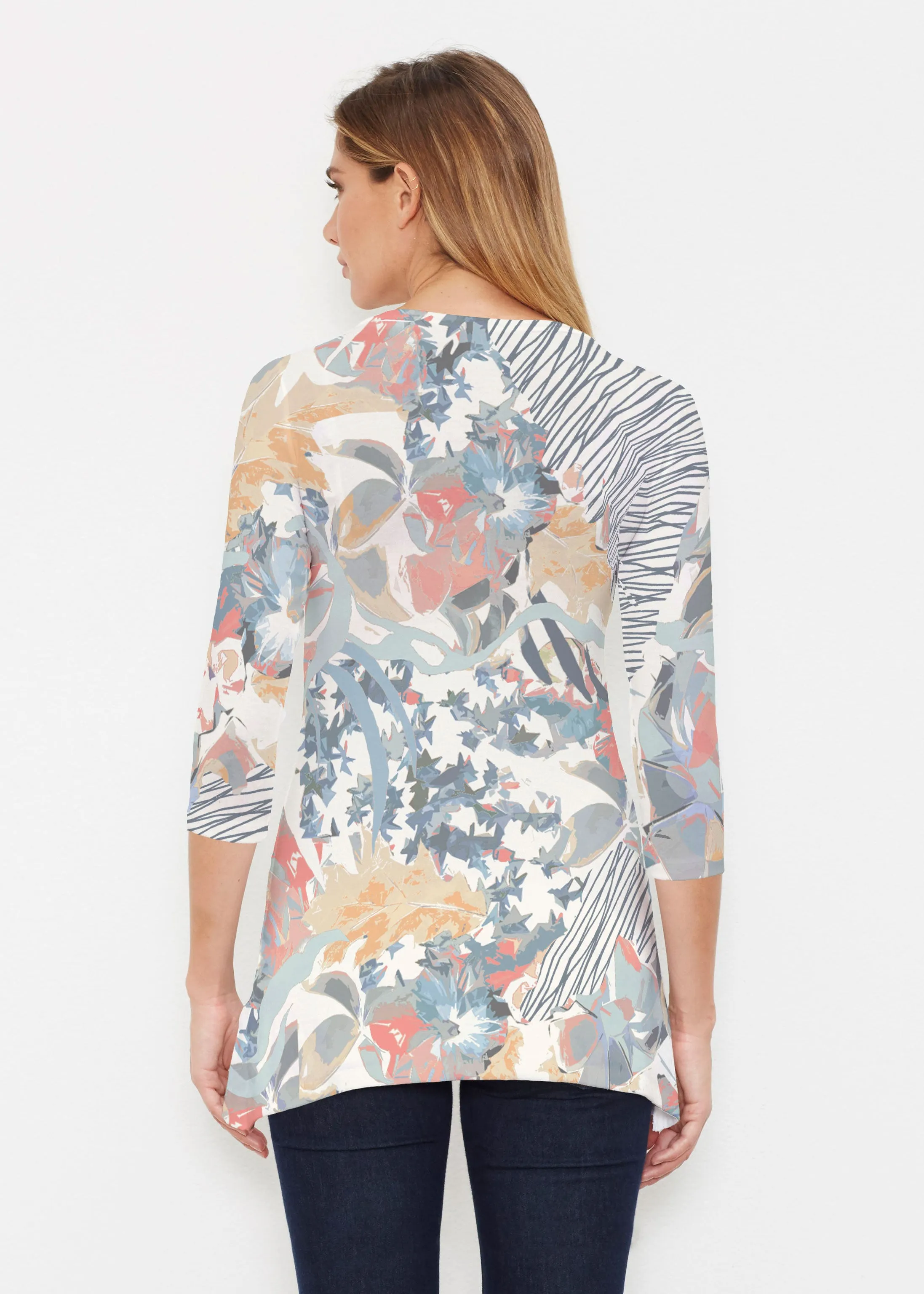 Maddy Sketch (8065) ~ Buttersoft 3/4 Sleeve Tunic