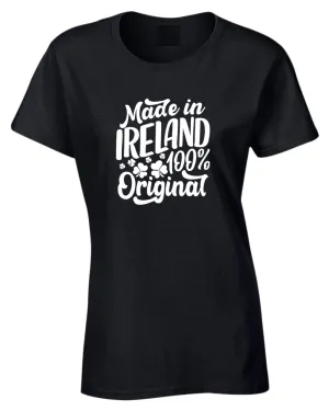 Made in Ireland 100% original t-shirt women st patrick's day t-shirt