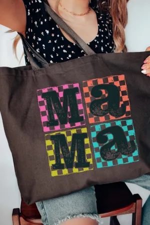 Mama In Color Canvas Jumbo Tote