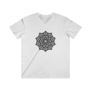 MANDALA 2 <br>men's fitted V-neck <br>short sleeve tee