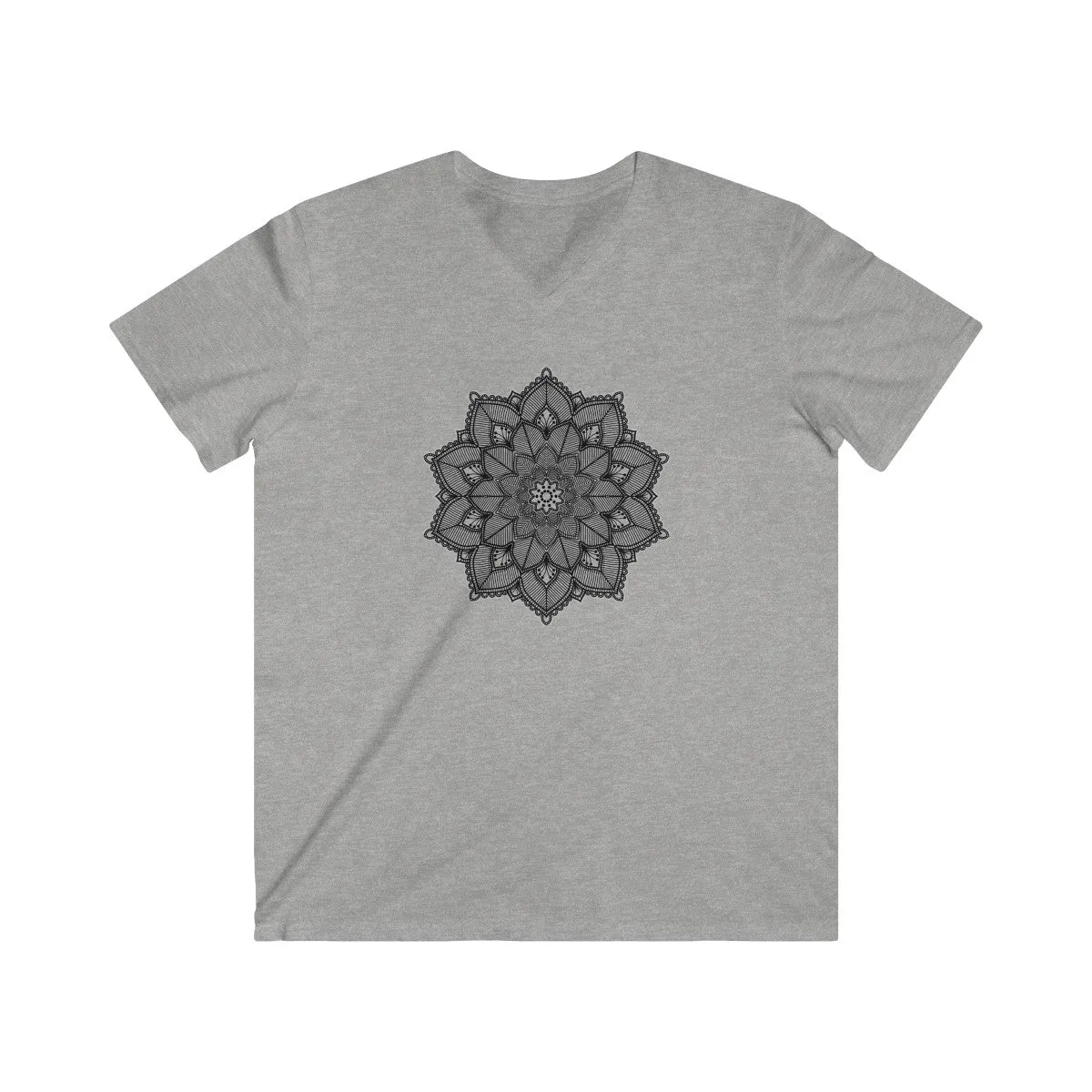 MANDALA 2 <br>men's fitted V-neck <br>short sleeve tee