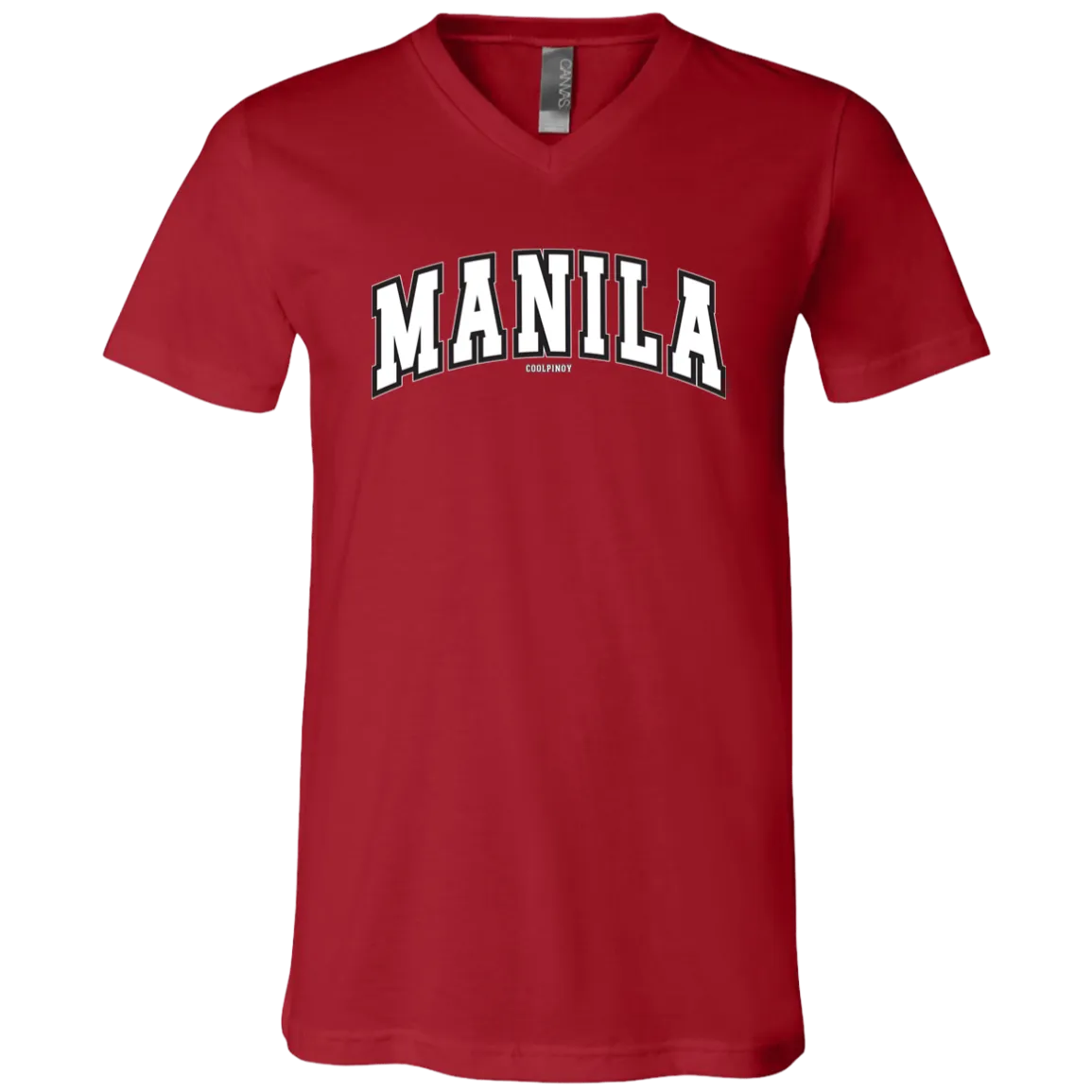 Manila Arch White CP Unisex Jersey V-Neck T-Shirt