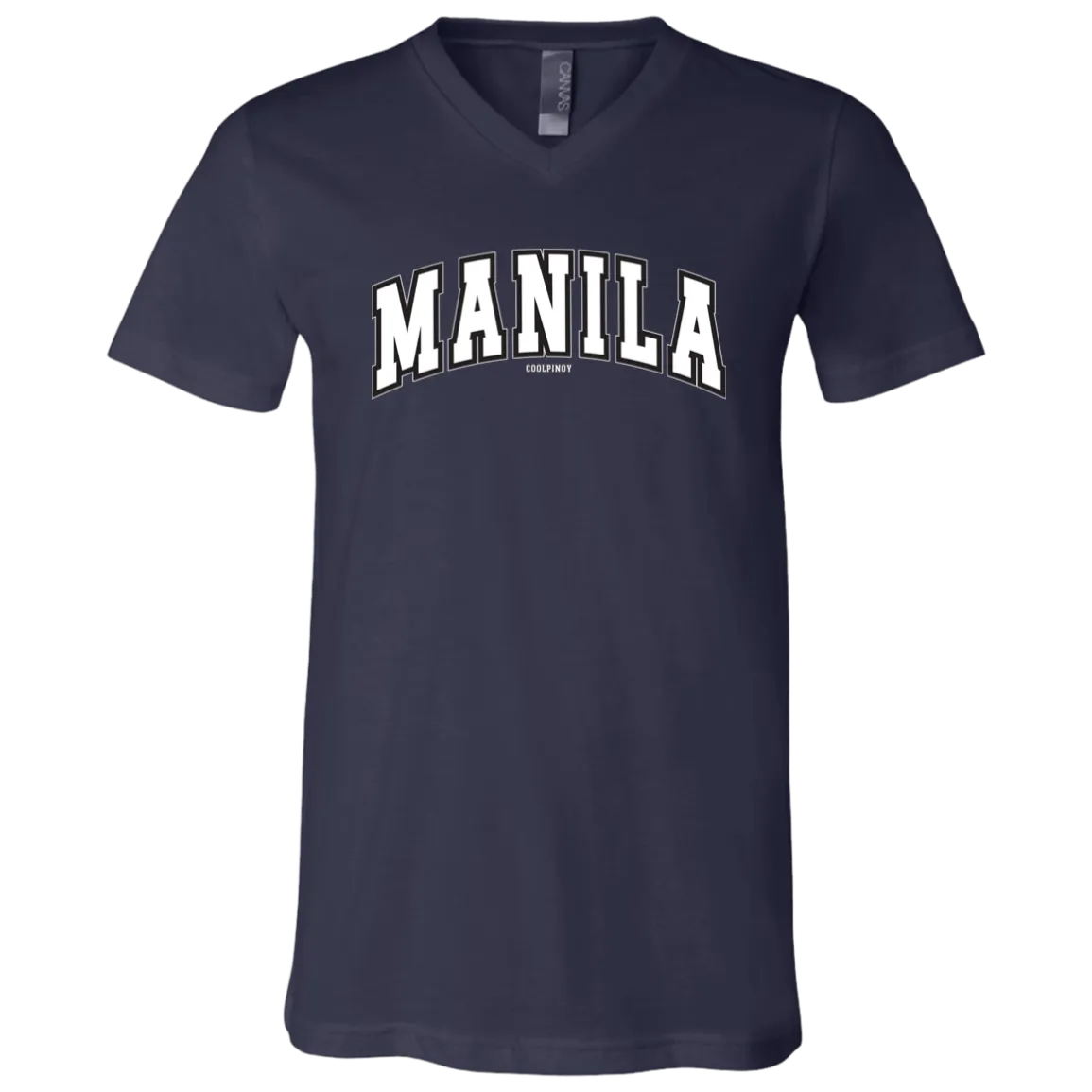 Manila Arch White CP Unisex Jersey V-Neck T-Shirt