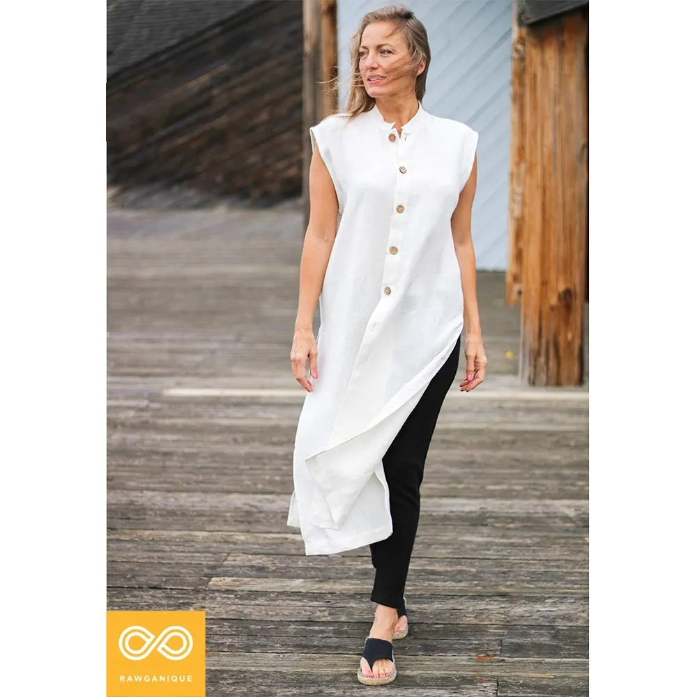 MARCO POLO Sleeveless 100% Organic Hemp Tunic (Unisex)