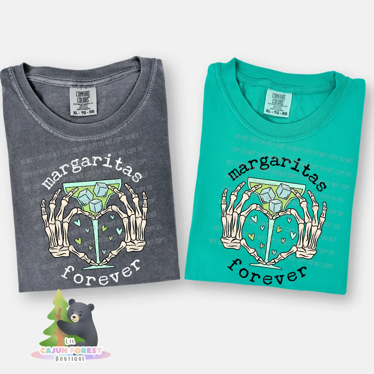 Margaritas Forever Heart Hands Graphic T-Shirt