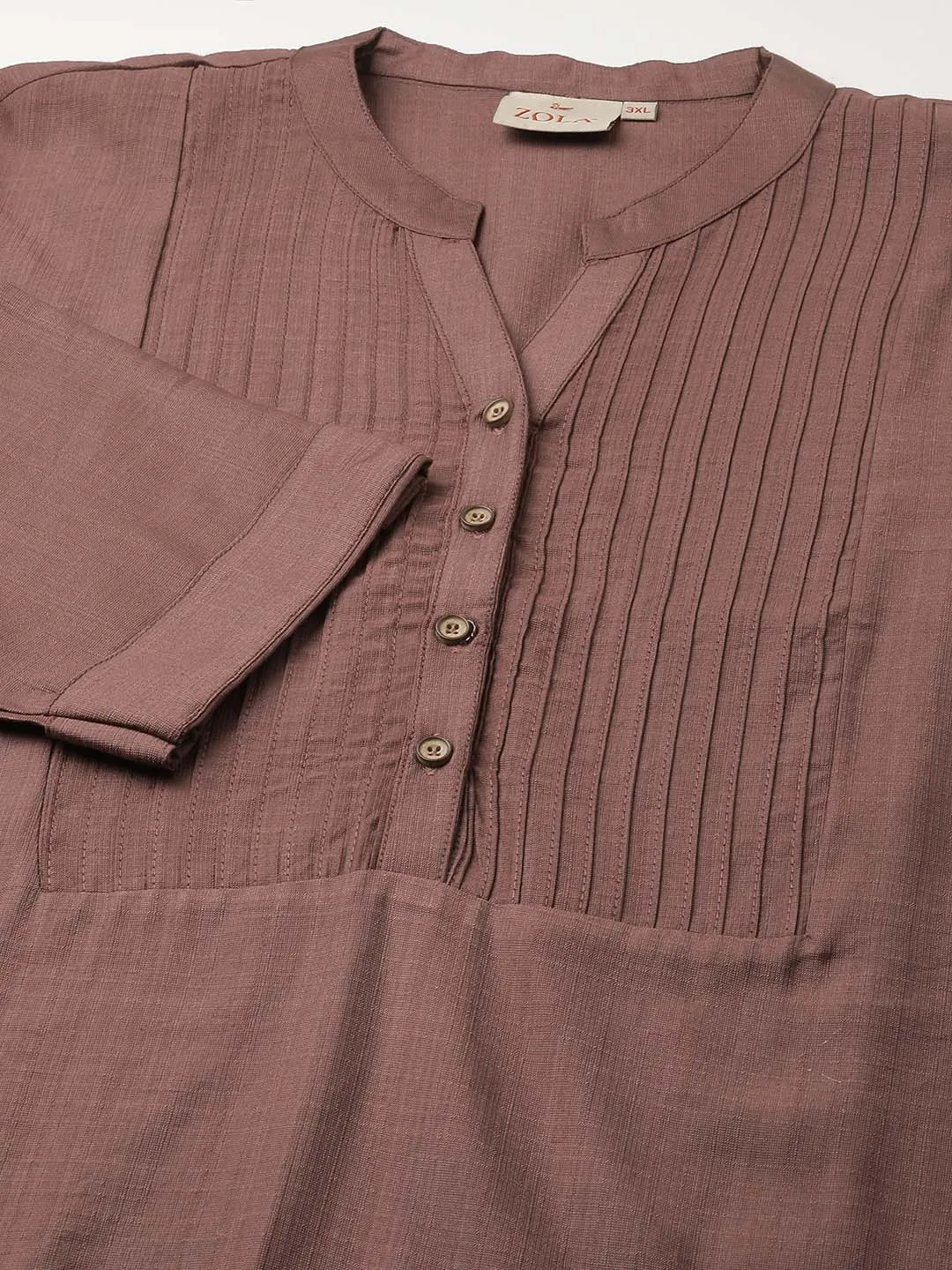 Mauve Comfort Fit Rayon Tunics for Women Online in India Hip Length Straight - Zola