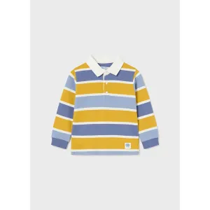 Mayoral Pollen Stripes Long Sleeve Polo