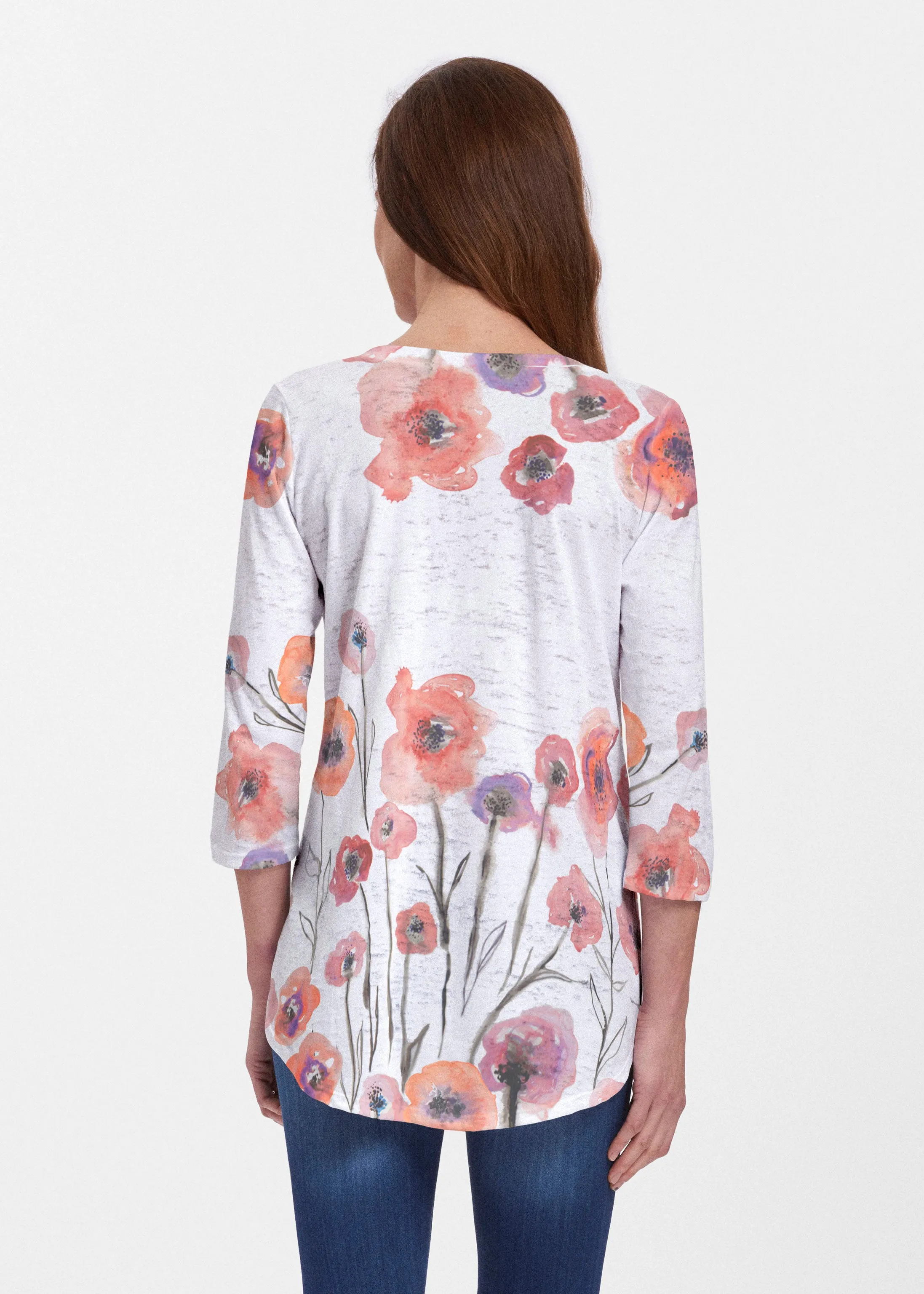 Meadow (7848) ~ Signature V-neck Flowy Tunic