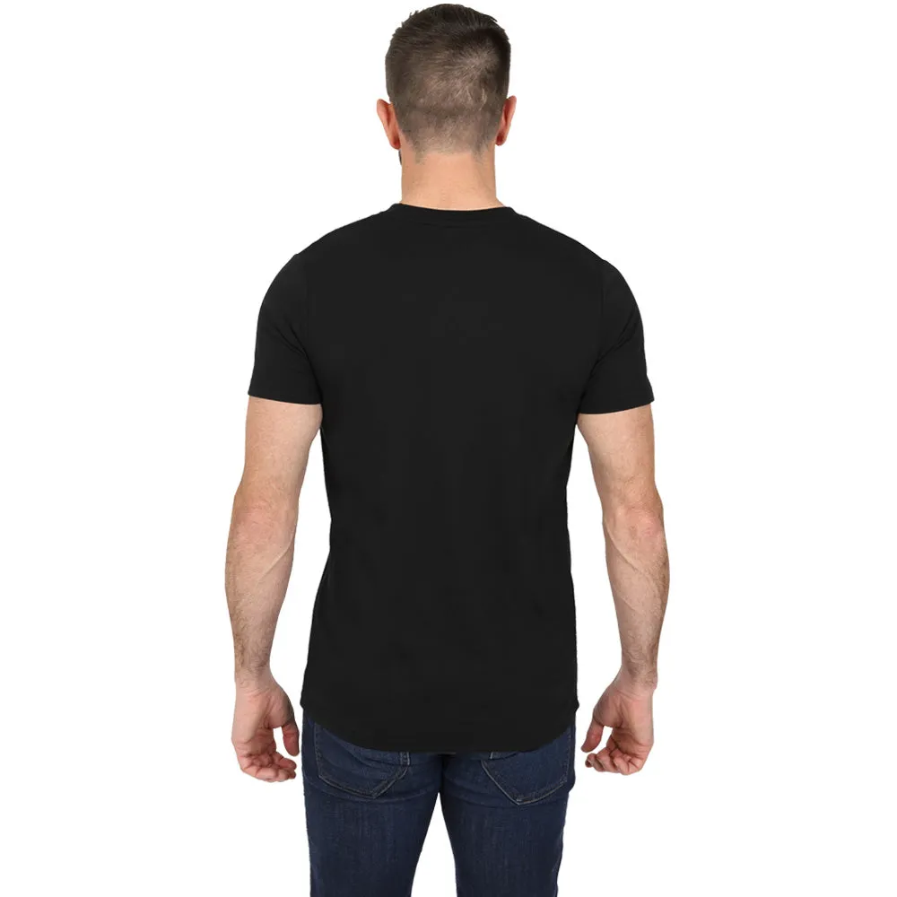 Men's 5 Pack Crew Neck Plain T-Shirt - Black