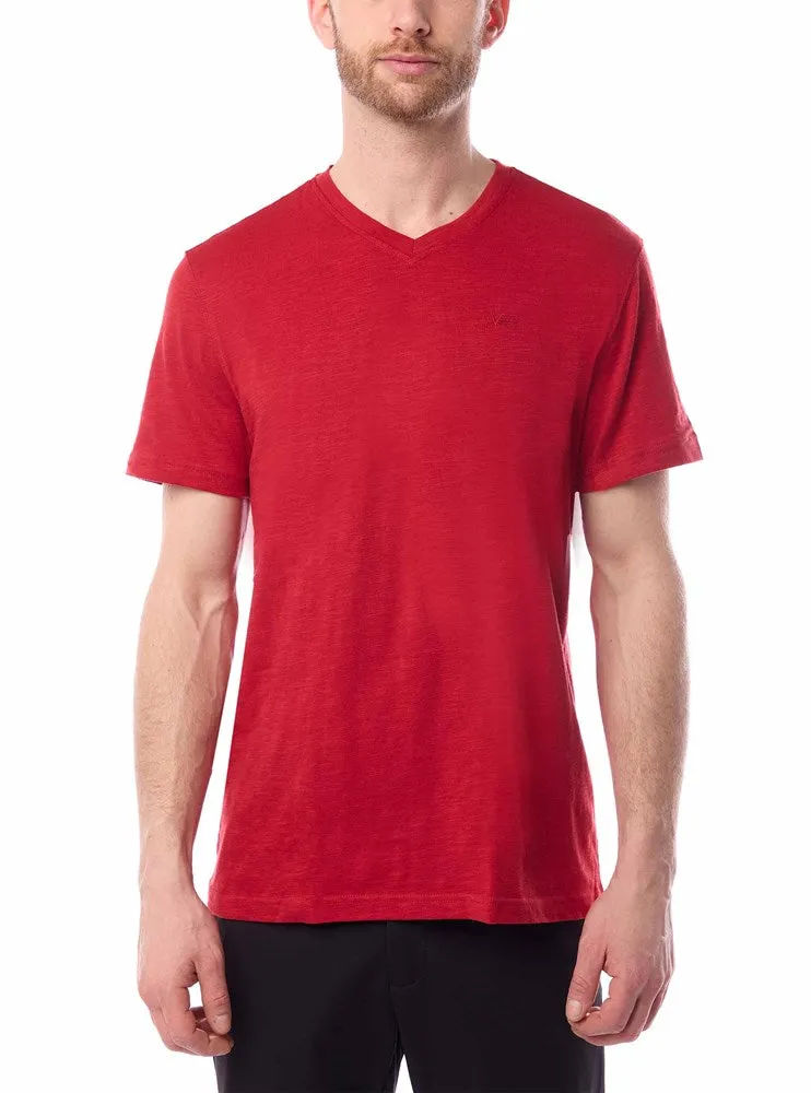 Men's basic v neck short sleeve t-shirt