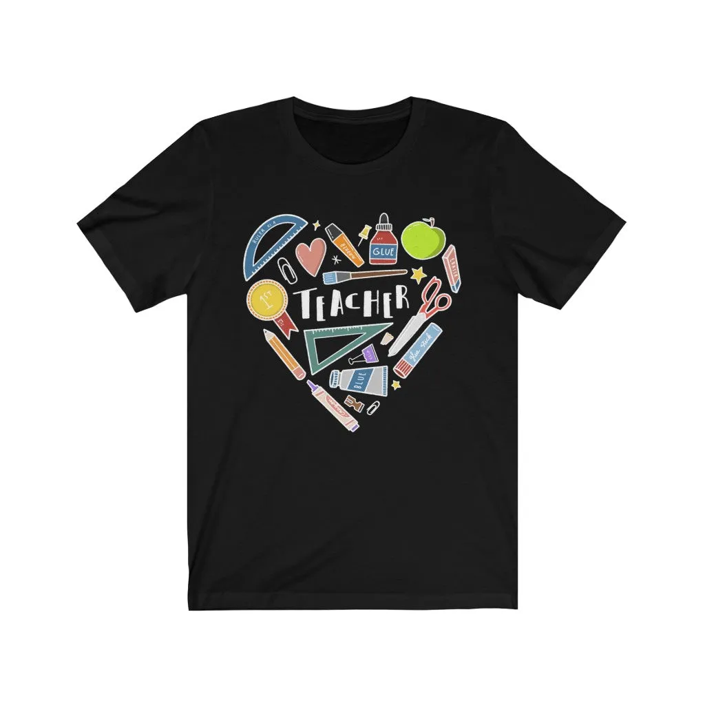 Men's Collage Heart Jersey T-shirt