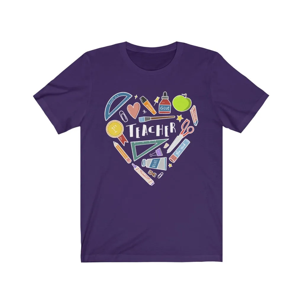 Men's Collage Heart Jersey T-shirt