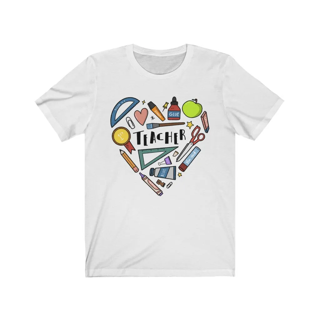 Men's Collage Heart Jersey T-shirt